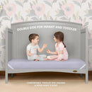 Breathable Fiber Crib and Toddler Mattress - Periwinkle