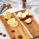 10"x13" Nonslip Acacia Wood Cutting Board Natural