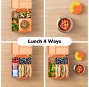 Insulated Bento Lunch Box with Leakproof Food Jar - Poppy Orange