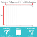 Essential Stairway and Walkway Child Safety Gate - White