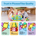 Magnetic Tile Building Set - 101 Pieces