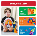 120-Piece Travel Size Magnetic Tile Building Set