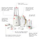 Personal Blender Set with 12 Pieces 240 W White Icing by Drew Barrymore