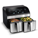10-Qt. Dual Basket Digital Air Fryer - Black Stainless Steel