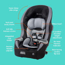 Trooper Slim 3-in-1 Convertible Car Seat - Dash Black