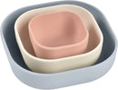 Silicone Mealtime Nesting Bowls Set of 3 - Grey