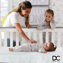 Delta Children Twinkle Galaxy Dual Sided Recycled Fiber Core Crib and Toddler Mattress Fitted Crib Sheets for Girls and Boys (Pack of 2), Safari Friends (Bundle) Crib Mattress + Sheet Safari Friends