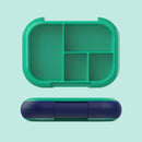 Kids' Bento-Style Lunch Box - Green/Navy