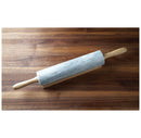 Marble Rolling Pin and Base with Wood Handles