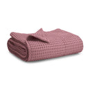 Baby Waffle Blanket, 40" X 40" By Comfy Cubs - Mauve
