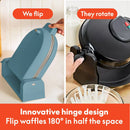 Flip and Store Waffle Maker