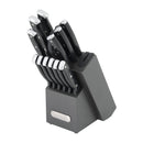 14pc Triple Rivet Knife Block Set with Edgekeeper Sharpener- Graphite