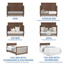 Spencer 6-in-1 Convertible Crib - Teak Brown