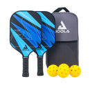 Pickleball Paddle Set - Blue Lightning