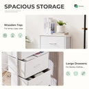 Dresser with 4 Drawers - White
