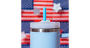 6-Pack 40oz Americana Pattern Reusable Straws