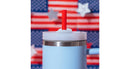 6-Pack 40oz Americana Pattern Reusable Straws