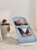 Ergonomic Baby Bouncer - Sky Blue/White
