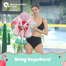 Baby Pool Float with Canopy - Pink Flamingo