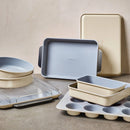 11-Piece Non-Stick Ceramic Bakeware Set - Beige