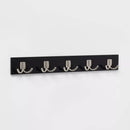 Modern Octopus 5 Rail Nickel Hooks - Black