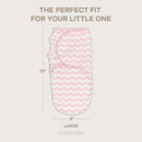 Adjustable Baby Swaddle Blankets - Pack of 3