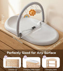 Wipe-Clean Baby Changing Pad - Waterproof, Soft, and Durable PU Pad