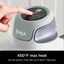 Crispi 3-in-1 Glass Air Fryer, 4-Qt Glass Container with Lid - White