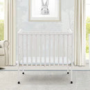 Folding Portable Mini Baby Crib - White