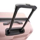 Checkered Hardside Carry On Spinner Suitcase - Pink