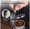 51mm Espresso Coffee Tamper with Spring - Chromed Steel