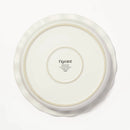 9" Round Stoneware Ruffle Pie Dish Cream