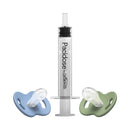 Pacidose Liquid Medicine Dispenser for Babies with 2 Pacifier Bulbs - 0-6M & 6-18M: BPA-Free