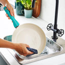 16pc Ceramic Nonstick Cookware Set Turquoise