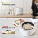 6-Cup Micom Rice Cooker and Warmer - White