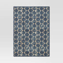 Cotton Medallion Print Placemat - Blue