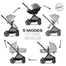 5-in-1 Travel System Stroller - Lava Grey