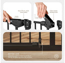 Adjustable Baby Safety Gate - Black