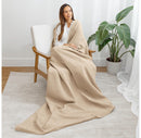 Waffle Blanket for Adults, Extra Large 50" x 60” - Sand