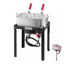18 Qt Fish and Wing Fryer with Double Basket - Aluminum