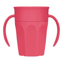 7 Oz Milestones Cheers 360 Spoutless Transition Cup with Handles - Pink