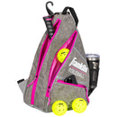 Pickleball Sling Bag - Gray/Pink