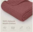 Large Baby Muslin Blanket - Wine