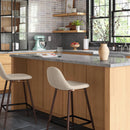 24" Copley Counter Height Barstool with Footrest - Cream