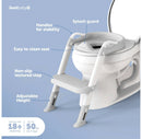 Potty Ladder with User-Friendly Design - Gray