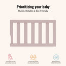 Universal Convertible Crib Toddler Guard Rail - Blush Pink