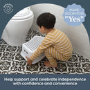 Step Stool for Kids - Non-Slip Base and Contoured Design