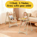 6-in-1 Convertible High Chair with Rocker - Brown