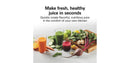 Compact Juice Extractor - 400W Juicer Machine - Black