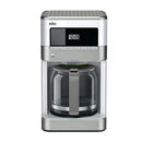 BrewSense 12-Cup Drip Coffee Maker in Stainless Steel/White